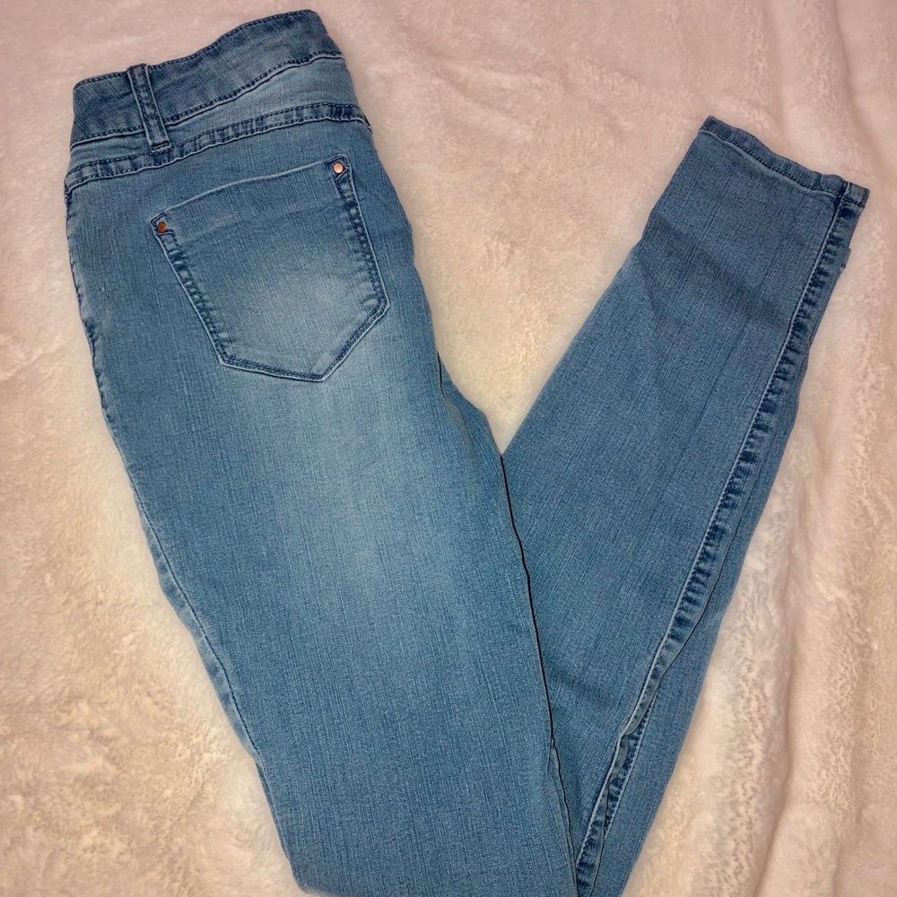 Light blue skinny jeans